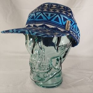 Great Condition Hollister Oceanic Pattern Blue Multicolored Beach Hat OS